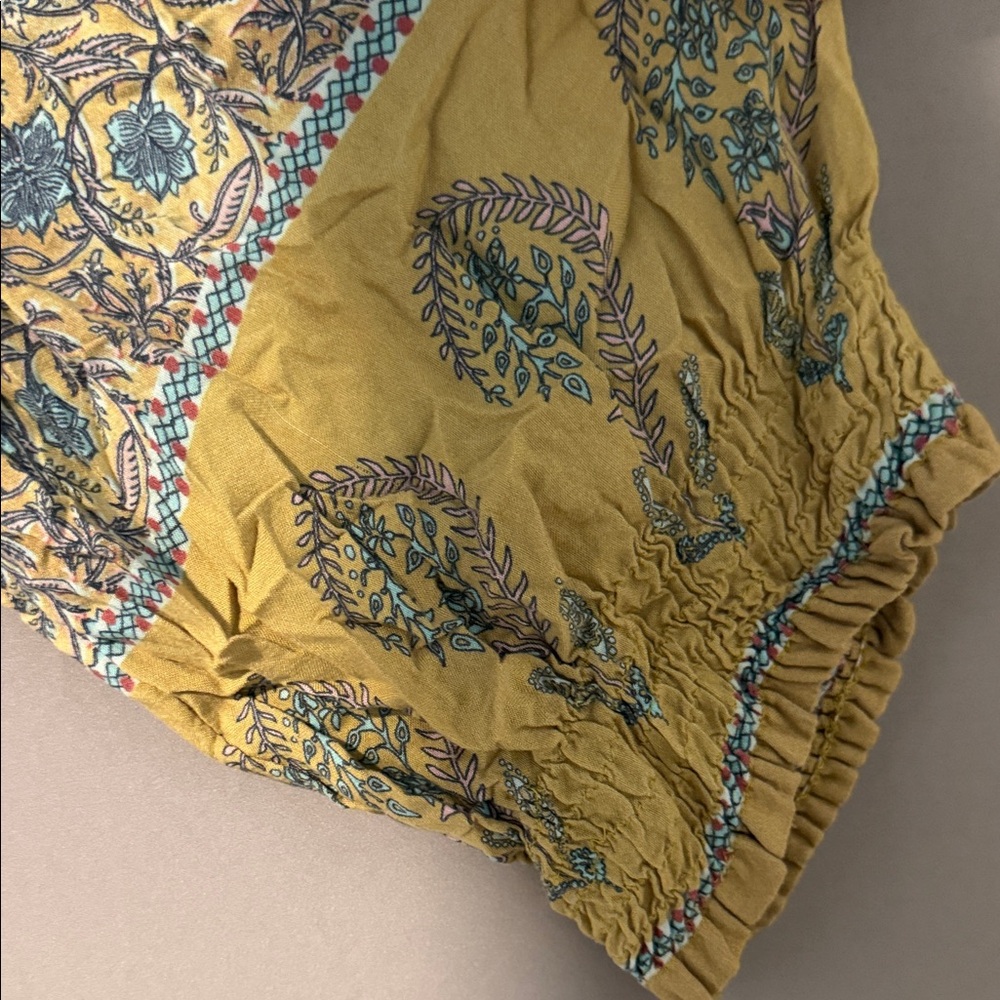 Natural Life Bohemian Style  Floral Blouse - Blue and Yellow XL - Picture 8 of 9